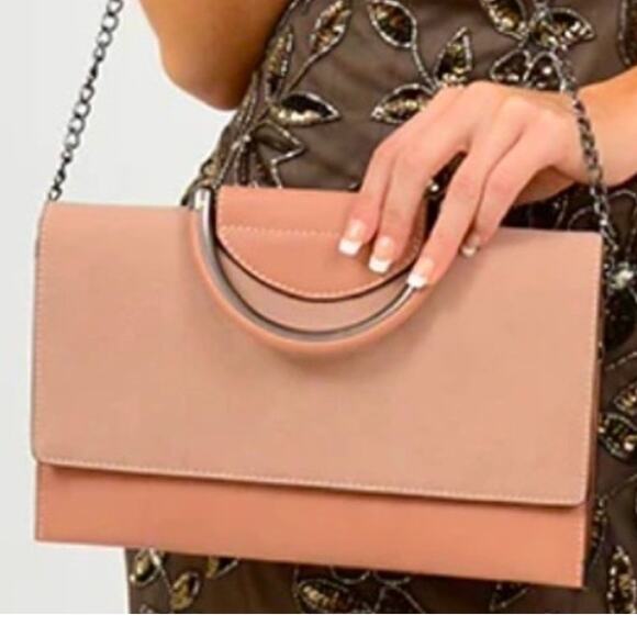 Mellow World Crossbody Bag Snap Closure Misty Rose Two Tone Gunmetal Hardware - Picture 1 of 8